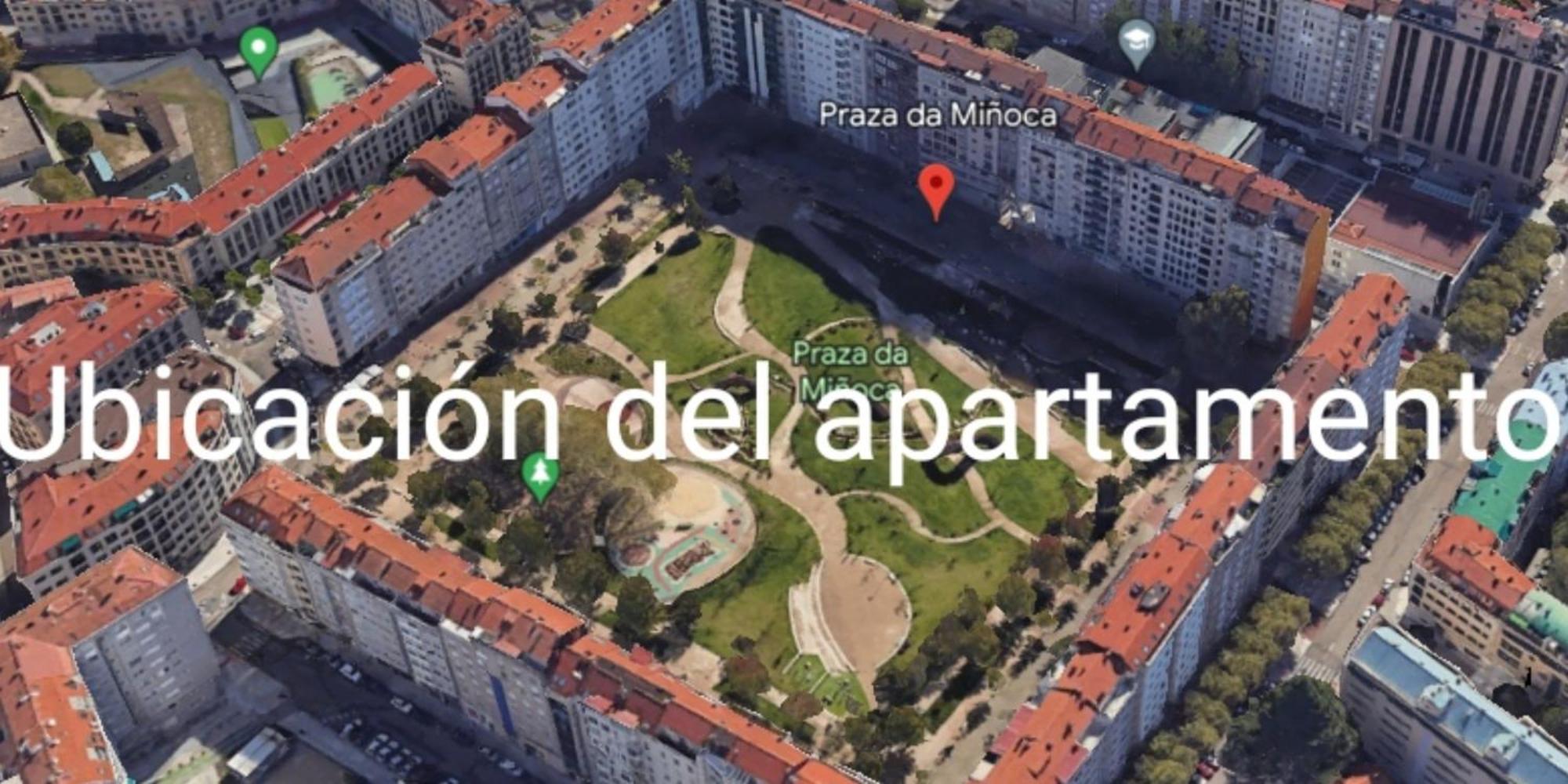 Apt 40 M2 Air Conditioning Abitacion-Salon-Cocina-Bano Radiant Heating Apartman Vigo Kültér fotó
